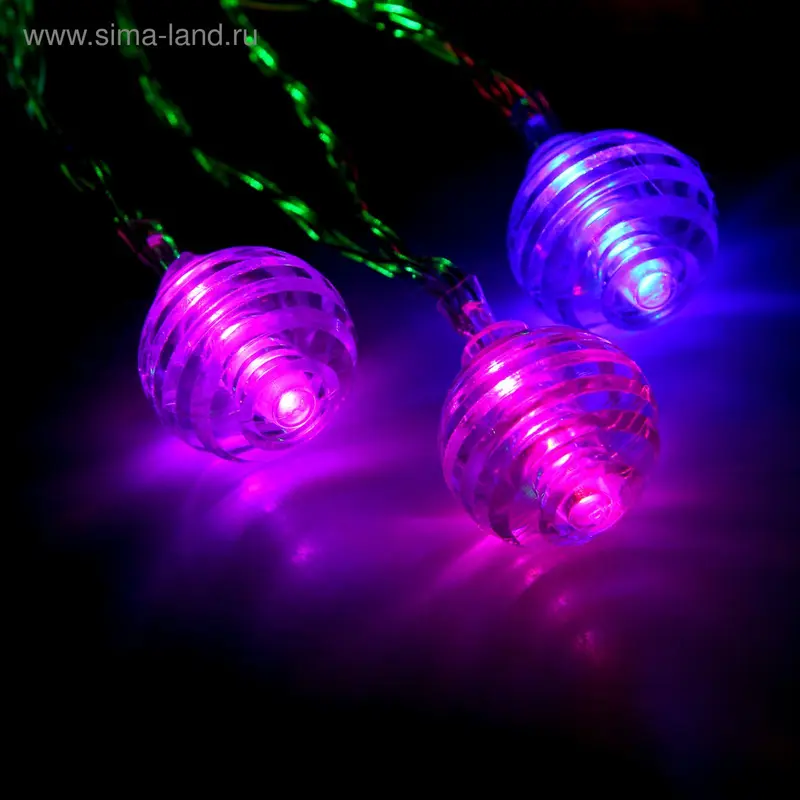 НИТЬ, 3 м, USB, с насад. "Космос", Н.С. LED-20-5V, МУЛЬТИ