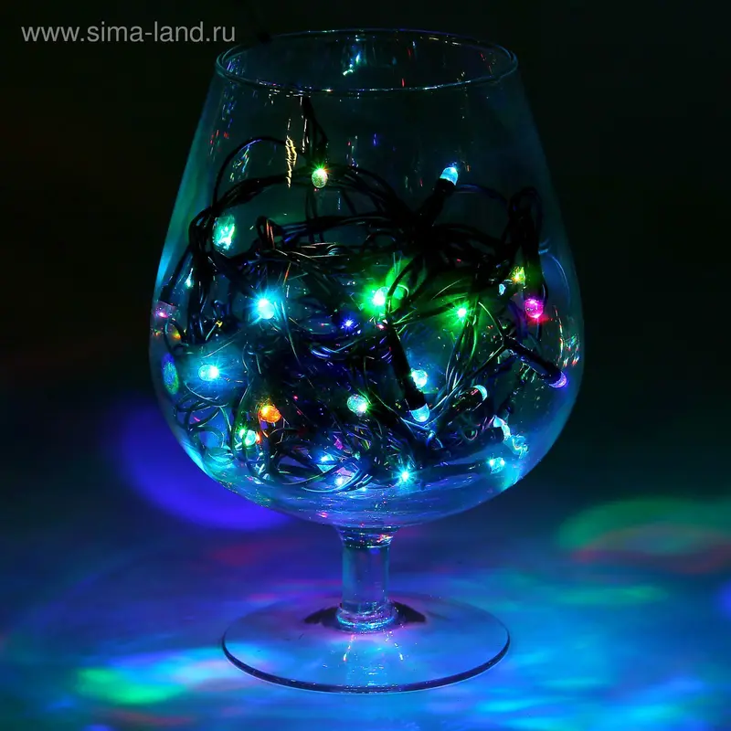 НИТЬ, 5.2 м, Н.Т. LED-50-220V, моргает, МУЛЬТИ(RGB)