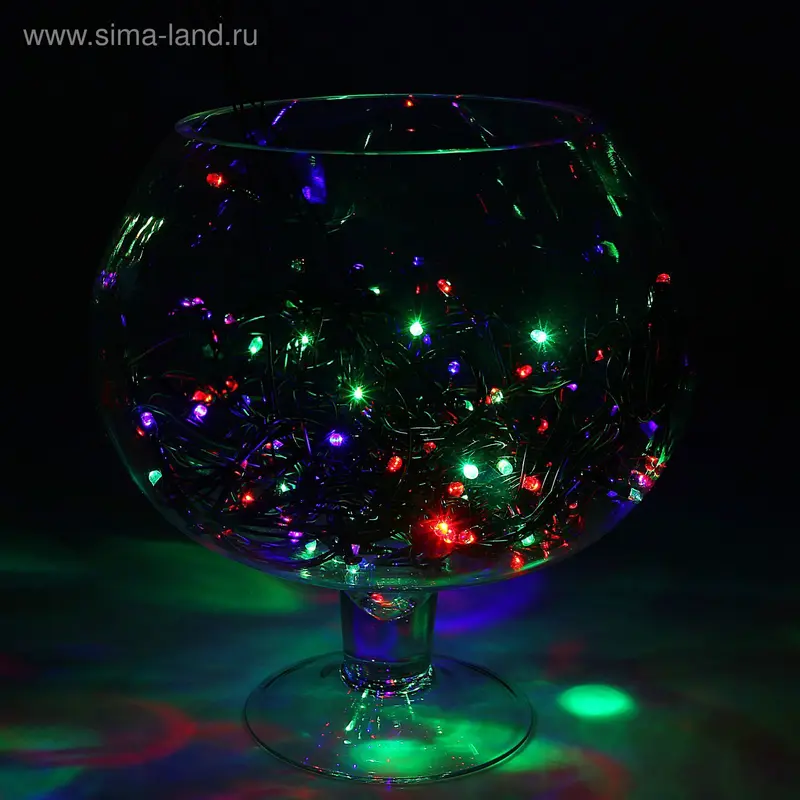 НИТЬ, 9 м, Н.Т. LED-100-220V, моргает, МУЛЬТИ(RG/RB)