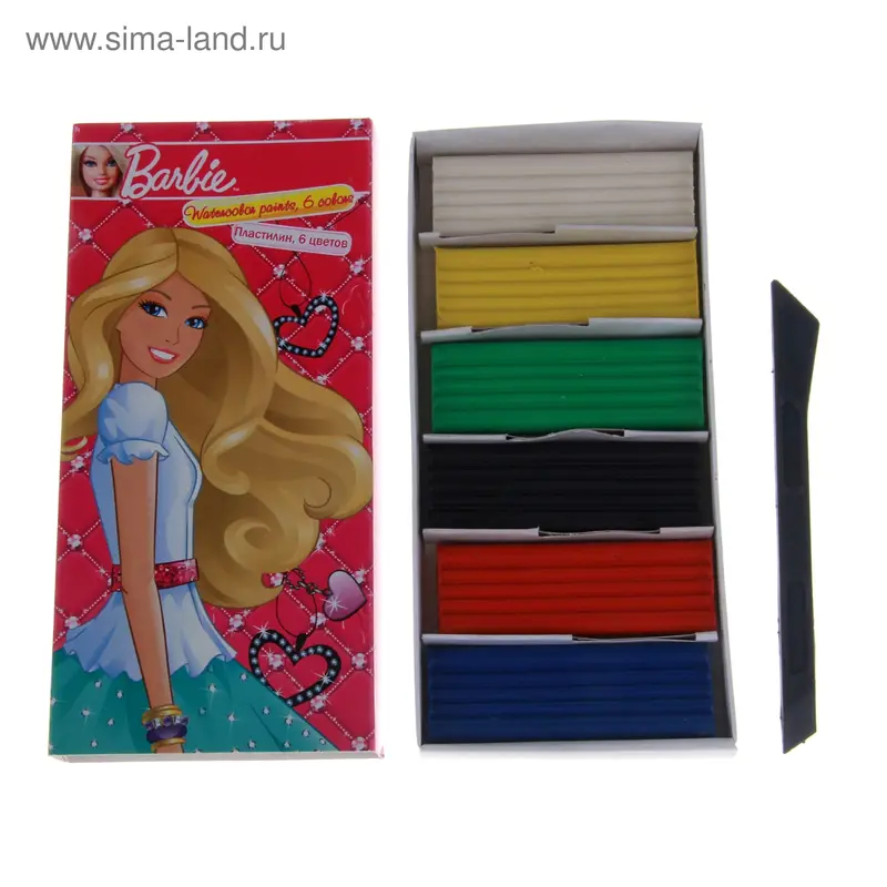 Пластилин_ 6цв Barbie BRAB-US1-PSC-BOX6