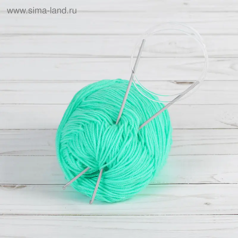 Крючок для вязания, металлический, циркулярный, d=2,5мм, 80см