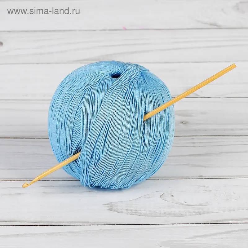 Крючок для вязания бамбуковый, d=3мм, 15см
