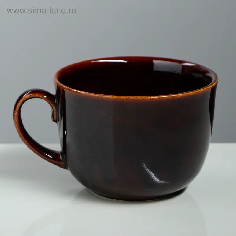 Бульонница "Аппетитка", коричневая, керамика, 0.5 л