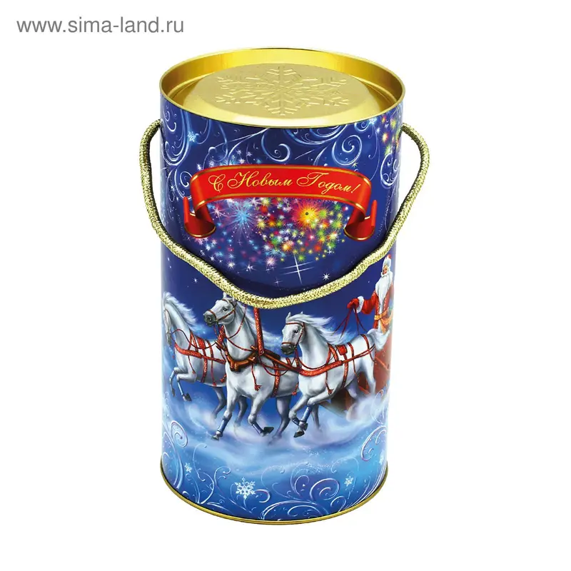 Подарочная коробка, тубус "Тройка" 12х22 см