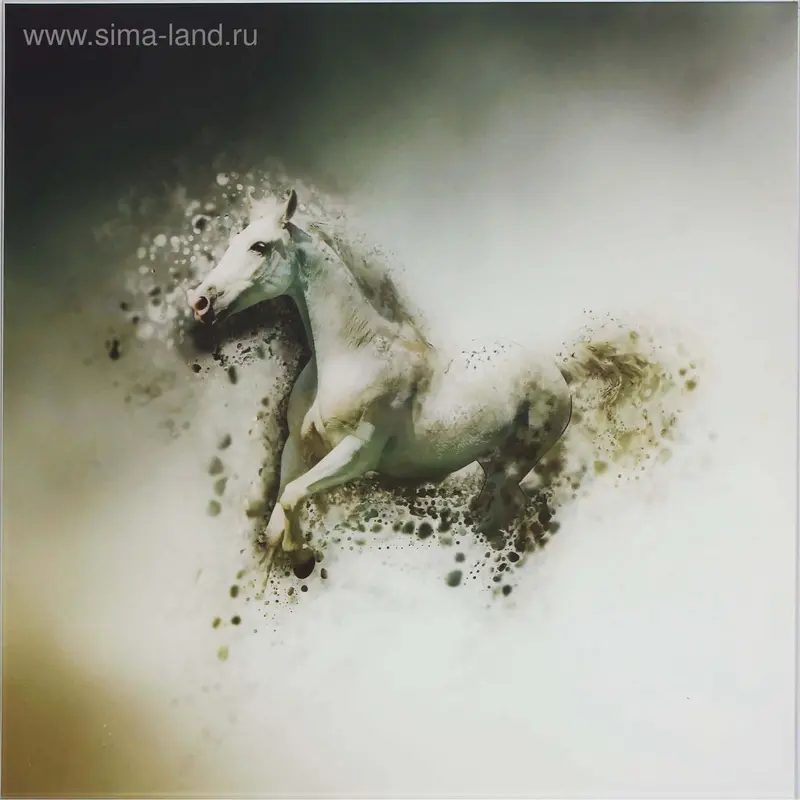 Картина на стекле "Конь" 50*50