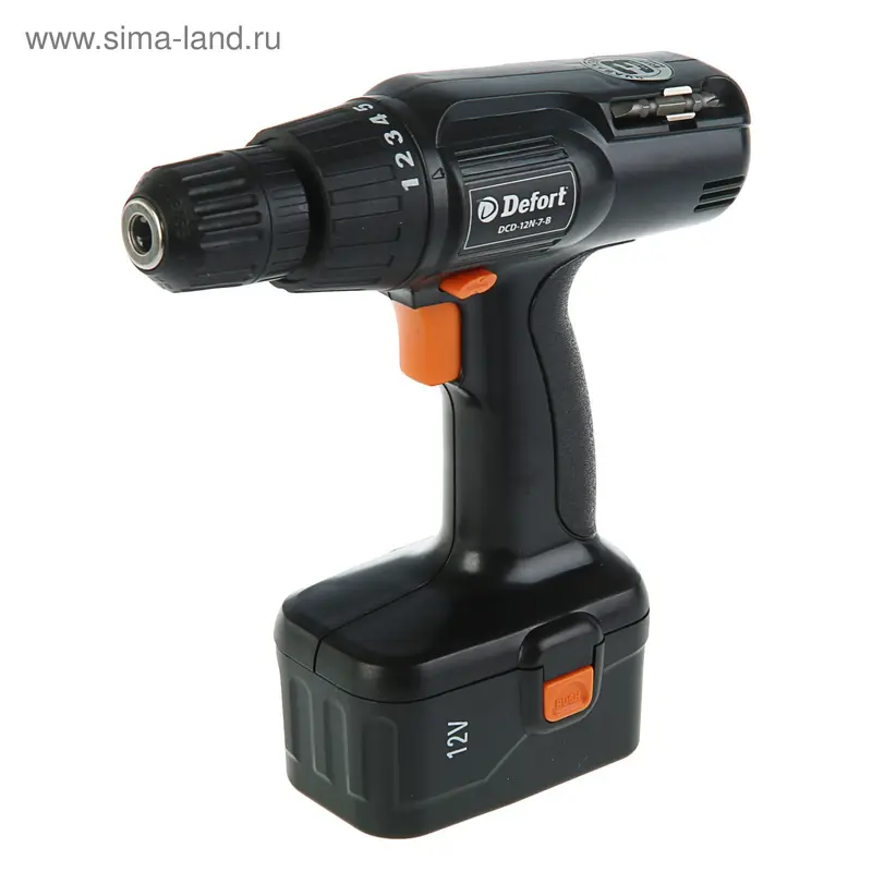 Дрель-шуруповерт Defort DCD-12N-7-B, аккумуляторная