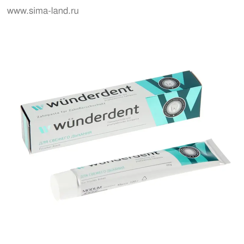 Зубная паста Wunderdent для свежего дыхания, 100 г
