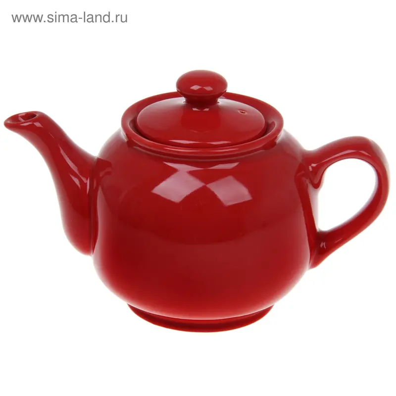 Чайник 1 л, цвет красный