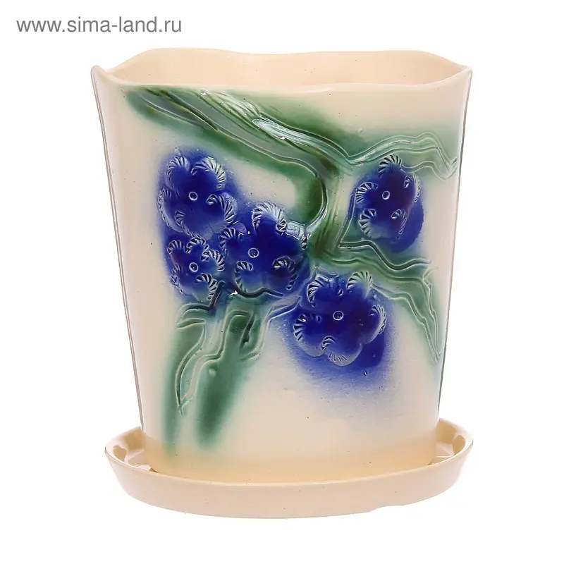 Кашпо "Вишня" микс 4,5 л
