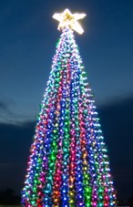 Классик для 15м. (Комплект освещения на уличную елку высотой 15 м)
